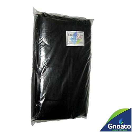 Saco Plastico Para lixo 130 L GNOATO Preto (90 CM x 105 CM x 0,10 Micras) C/50 Un